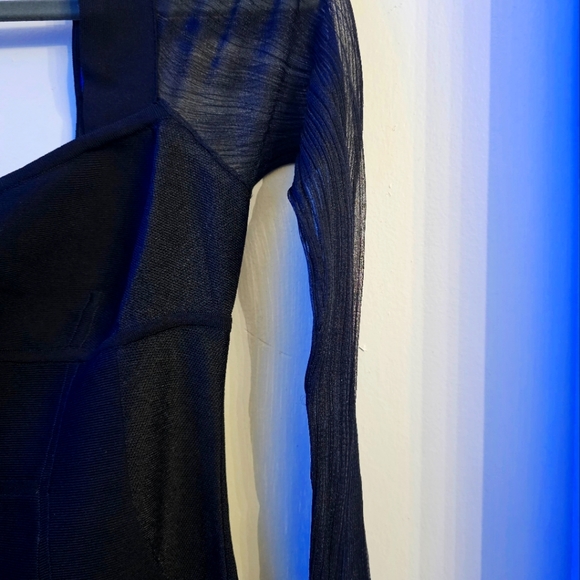 Woman Herve Leger Paris Mini Dress Size Large - Picture 6 of 12